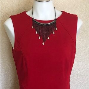 Talbot Red Sheath Dress